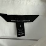WHBM Embroidered Eyelet Minimalist Luxury Blouse White Size 6‎ Button Down Photo 3