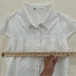 Princess Polly  “Adulation” White Button Up Short Sleeve Shirt Photo 3