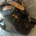 None Women’s Travel Fashion Backpack Brown Photo 13