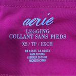 Aerie Mid Rise Ankle Length Leggings Bright Berry Pink XS Photo 5