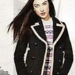 J.Crew  Peacoat Wool by Nello Gori black tan Size 00 Photo 0