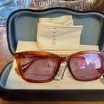 Gucci 55mm Square Sunglasses Havana Violet Photo 8
