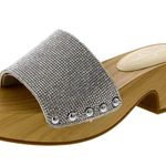 Jessica Simpson  Rexile Silver Shimmer Sand Sandals Silver 7 Photo 0