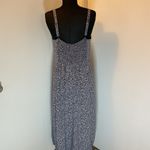 Old Navy 6. Sleeveless Floral Sundress Blue Maxi Dress Size Large Photo 5