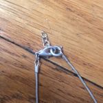 Funky Hammered Metal Circle Necklace Silver Photo 2