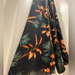 Forever 21  F21 Navy Blue Tropical Floral Bird of Paradise Halter Jumpsuit - S Photo 5