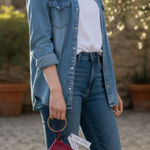 NWT THACKER GIA POUCH & CARD CASE Ring Wristlet Clutch RED LEATHER Pink Photo 0