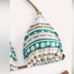 NWT AD Tribal Print 3 Piece Set Bikini, SIZE S Brown Photo 3
