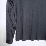 Maurice's Lace Sleeve Mock Neck Top Solid Black Sheer Long Sleeve Photo 4