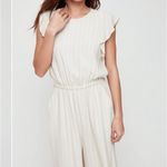 Wilfred  Stripe Ruffle Sleeve Open Back Jumpsuit Photo 2
