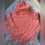 SKIMS NWT  Size Small Women's Neon Orange Long-Sleeved Terry Hoodie Photo 2