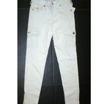 True Religion NWT New Womens Brand Jeans Skinny Cargo Pants 24 Pale Gray Comfy Photo 0