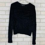 St. John  Sport Black Chenille Crewneck Swea… Photo 0