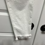 Madewell White  button‎ fly skinny jeans with raw hem NWT Photo 2