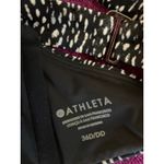 Athleta Square Neck Bikini Top Black Animal Print Size 36 D / DD Photo 4