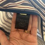 Chloe Stora Cotton Striped Women's Blazer, Size 38 Blue Photo 3