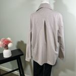 H by Halston  Open Front Knit Cardigan With Lapels‎ Grey Medium Photo 3