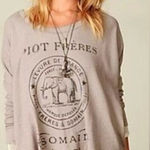 Free People Battalion Embroidered Waffle Knit Henley S Photo 0