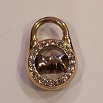 Michael Kors Logo Locket Gold Stud Earrings Photo 3
