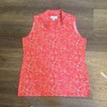 Sport Haley Women’s Cancan Sleeveless Print Golf Top Shirt Large Pink Photo 1