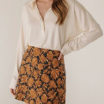 Sézane  Malia Quilted Mini Skirt, Dela, FR44/US12 Photo 0