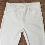 MOTHER The Mid Rise Dazzler Ankle Fray Women's White Jeans Size 31 Photo 4