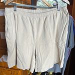 Lands End Sport Knit 100% Cotton Elastic Waist Pull On Shorts Tan Size 1X Photo 0