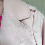I Heart Ronson  Baby Pink Cropped Sueded Jacket Small S Photo 7