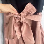 Slny Black & Pink Sequin Floral Formal Dress Deep V Back Fit & Flare Size 14 Photo 5