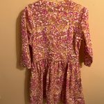 Vanessa Bruno Theis Cotton Three Quarter Sleeve Floral Fuchsia Dress *altered* Photo 5