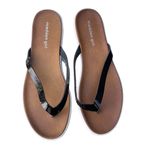 Madden Girl  Misty Patent Thong Sandal Black Patent Size 8M Summer Beach NEW Photo 2