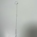 Saint Laurent YSL Cassandre Monogram Palladium Logo Charm Bracelet Silver Photo 4