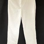 Talbots Newport style white pants jeans pockets casual trousers women's size 12 Photo 0