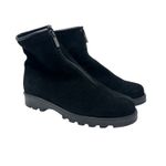 La Canadienne Tiana Boots Booties Suede Zip Front Black Size US 7.5 Photo 0