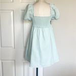 NWT Sundays Best Martine Linen Blend Mini Dress Blue Size L Photo 2