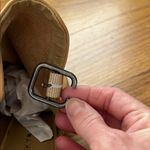 Lucky Brand  Tan Suede Heeled Boots with Open Toe Photo 9