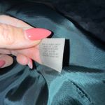 Vtg Wool Cashmere Blend Blazer Dark Green Women 16 Pea Coat Single Breasted Photo 4