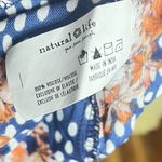 Natural Life  NEW Bailey Maxi Dress Red Navy Boho Floral Smocked Bodice Size L Photo 7