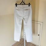 Talbots  EUC Women's Flawless Five Pocket White Corduroy Straight Leg Pants 2 Photo 2