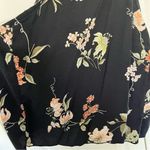 Brandy Melville Black Floral  Crop Tank OS Photo 2