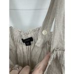 J. Crew Relaxed 100% Linen Jumpsuit Women XXS Tan Wide Leg Minimalist Beach Brown Photo 4