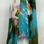 Dor Dor Couture L artsy mesh floral Beachy duster open kimono Multicolor Blue Size L Photo 0