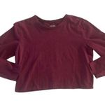 Wild Fable  Size Large Maroon Long- Sleeve Casual Top. Photo 3