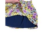 Anthropologie Leifnotes Petunia Pull-On Floral Flounce Mini Skirt Sz 0 pockets Photo 4