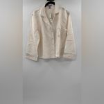 J.Crew Long-sleeve pajama top in linen-cotton blend Photo 2