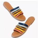 Madewell Addie Rainbow Slip on Sandals, Sz 10 Photo 0
