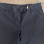 White House | Black Market Womens The Slim Crop Pants Stretch Cuffed Black Size 8 Photo 3