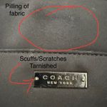 Coach Vintage 6217 Black Neoprene w/ Leather Handle Triple Compartment Tote Bag Photo 15