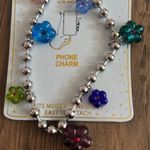 Colorful Flower Phone Charm Silver Photo 1