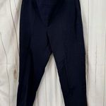 Talbots Women’s 10 Navy Blue Chatham Chino Pants Office Core Work Wear Career Photo 0